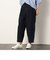 デニムワイドテーパードパンツ