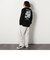 バックプリントワイド長袖クルーネックＴシャツ