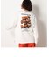 バックプリントワイド長袖クルーネックＴシャツ