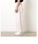 高密度コットンツイル ワイドテーパードパンツ