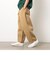 高密度コットンツイル ワイドテーパードパンツ