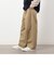 ツイル ２タック テーパードワイドパンツ