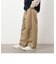 ツイル ２タック テーパードワイドパンツ