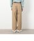 ツイル ２タック テーパードワイドパンツ
