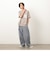 バックロゴプリント 布帛切替 半袖Ｔシャツ
