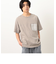 バックロゴプリント 布帛切替 半袖Ｔシャツ