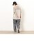 バックロゴプリント 布帛切替 半袖Ｔシャツ
