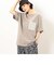 バックロゴプリント 布帛切替 半袖Ｔシャツ