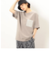 バックロゴプリント 布帛切替 半袖Ｔシャツ