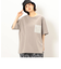 バックロゴプリント 布帛切替 半袖Ｔシャツ
