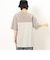 バックロゴプリント 布帛切替 半袖Ｔシャツ