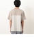 バックロゴプリント 布帛切替 半袖Ｔシャツ