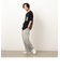 バックロゴプリント 布帛切替 半袖Ｔシャツ