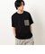 バックロゴプリント 布帛切替 半袖Ｔシャツ