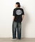 フロスト加工プリント半袖Ｔシャツ