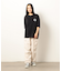 フロスト加工プリント半袖Ｔシャツ