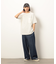 布帛切り替えバックプリントＴシャツ