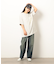 布帛切り替えバックプリントＴシャツ