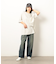 布帛切り替えバックプリントＴシャツ