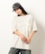 布帛切り替えバックプリントＴシャツ