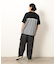 布帛切り替えバックプリントＴシャツ