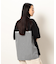 布帛切り替えバックプリントＴシャツ