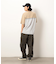 布帛切り替えバックプリントＴシャツ