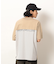 布帛切り替えバックプリントＴシャツ