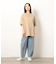布帛切り替えバックプリントＴシャツ