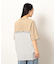 布帛切り替えバックプリントＴシャツ