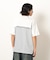 布帛切り替えバックプリントＴシャツ