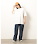 布帛切り替えバックプリントＴシャツ