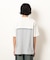 布帛切り替えバックプリントＴシャツ