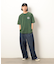ライトオンスデニムタックワイドパンツ