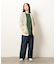 ライトオンスデニムタックワイドパンツ