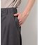 麻混ワイドテーパードパンツ