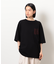 ウェーブメッセージプリント半袖Ｔシャツ