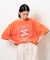 フロスト加工ツアー風プリント半袖Ｔシャツ