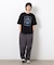 フロスト加工ツアー風プリント半袖Ｔシャツ