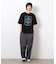 フロスト加工ツアー風プリント半袖Ｔシャツ
