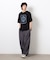 フロスト加工ツアー風プリント半袖Ｔシャツ