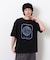 フロスト加工ツアー風プリント半袖Ｔシャツ