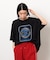 フロスト加工ツアー風プリント半袖Ｔシャツ
