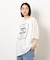 フロスト加工ツアー風プリント半袖Ｔシャツ