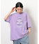 フロスト加工ツアー風プリント半袖Ｔシャツ