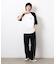 裾スピンドルラグラン５分袖Ｔシャツ