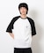 裾スピンドルラグラン５分袖Ｔシャツ