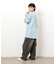 ライトオンスデニムタックワイドパンツ
