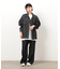 ライトオンスデニムタックワイドパンツ