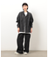 ライトオンスデニムタックワイドパンツ